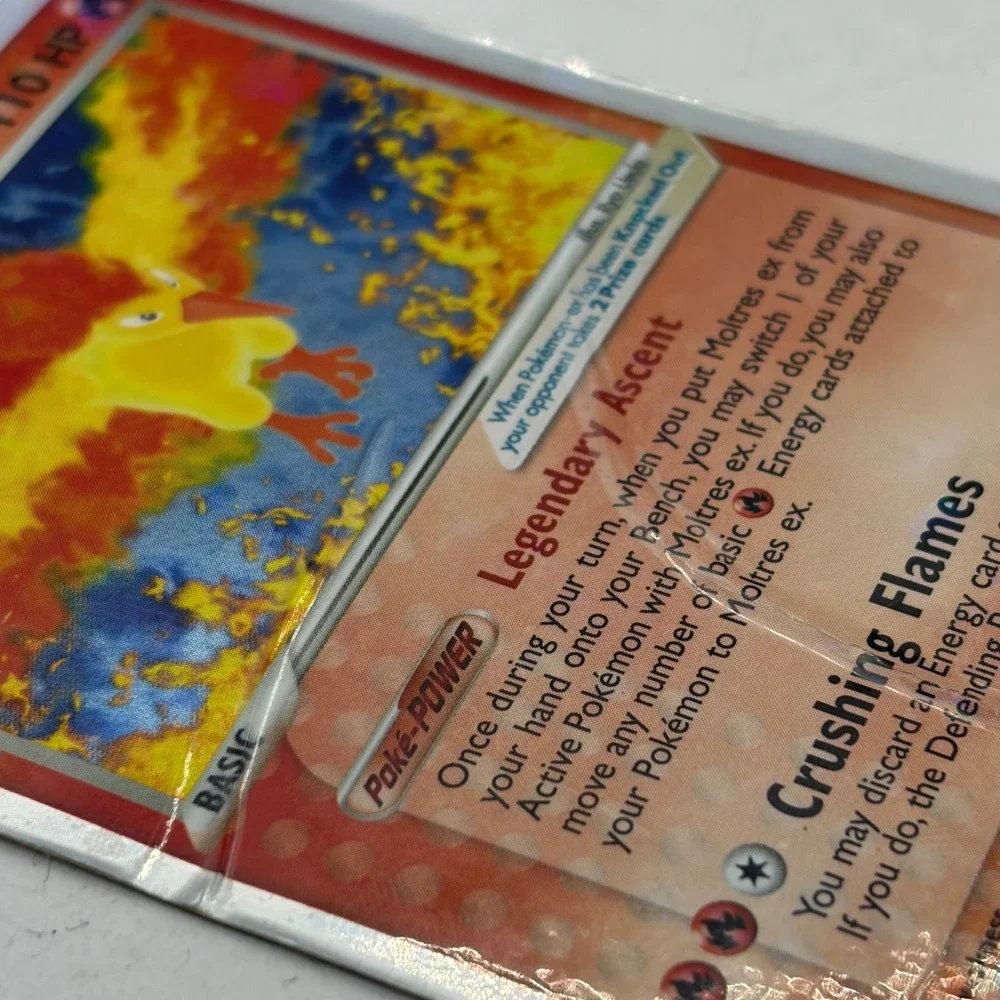 Pokemon Moltres ex 115/112 EX FireRed LeafGreen Secret Rare Holo 2004 Card